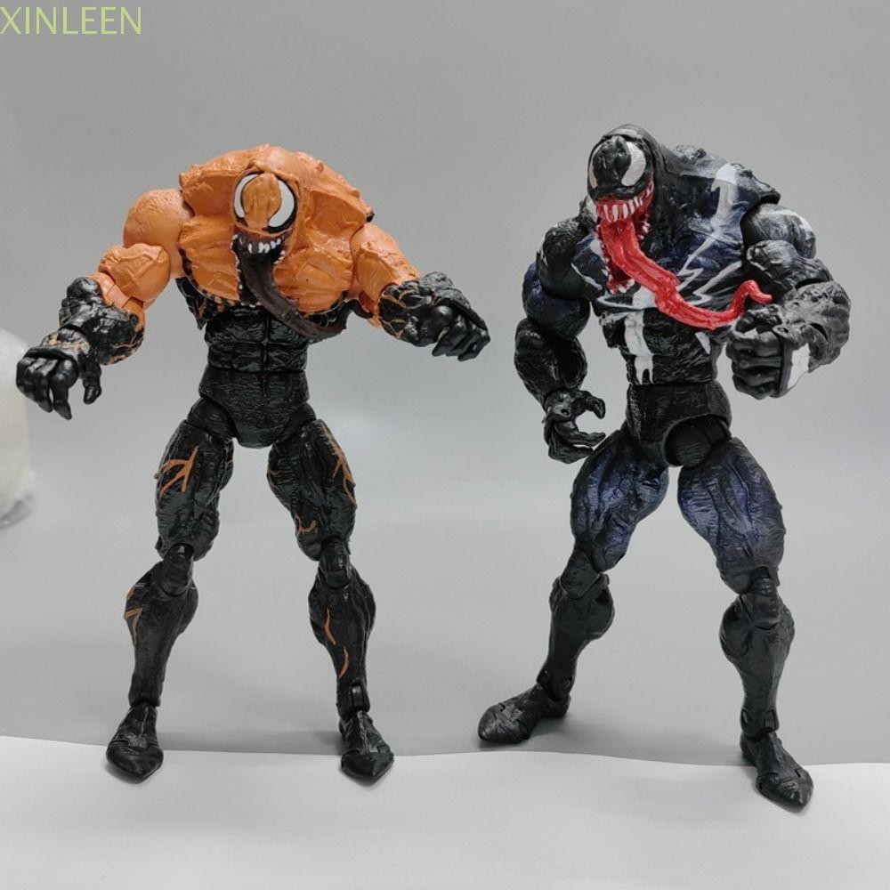 XINLEEN Venom Action Figure, Marvel 3D Venom ของเล่น, หุ่นรุ่นภาพยนตร์ Periphery สะสม Movable Venom 