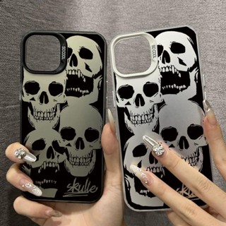 SkullสําหรับiPhone 15Pro 17 16 14 13 11 Pro Max 12Mini XS XR…