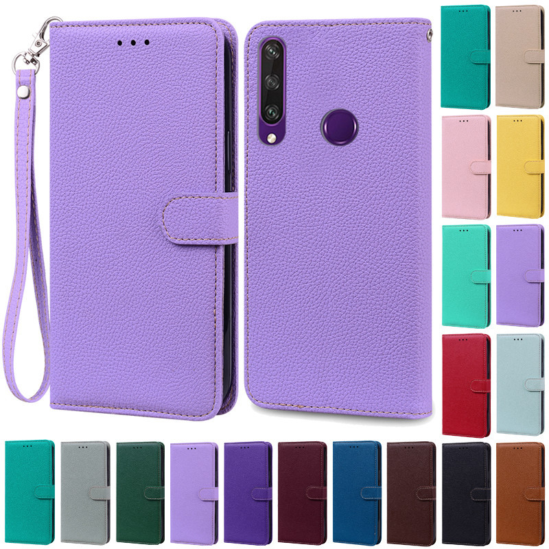 For Huawei Y6P Case Leather Wallet Flip Case For Huawei Y6p Case MED-LX9N Soft Full Cover Fundas for