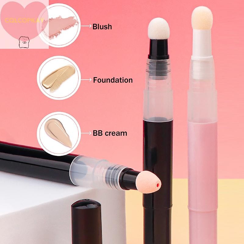 HANHAI 3ml Twist ปากกาหลอดที่ว่างเปล่าฟองน้ําเคล็ดลับเครื่องสําอางค์คอนเทนเนอร์ปากกา Lip Gloss Tubes