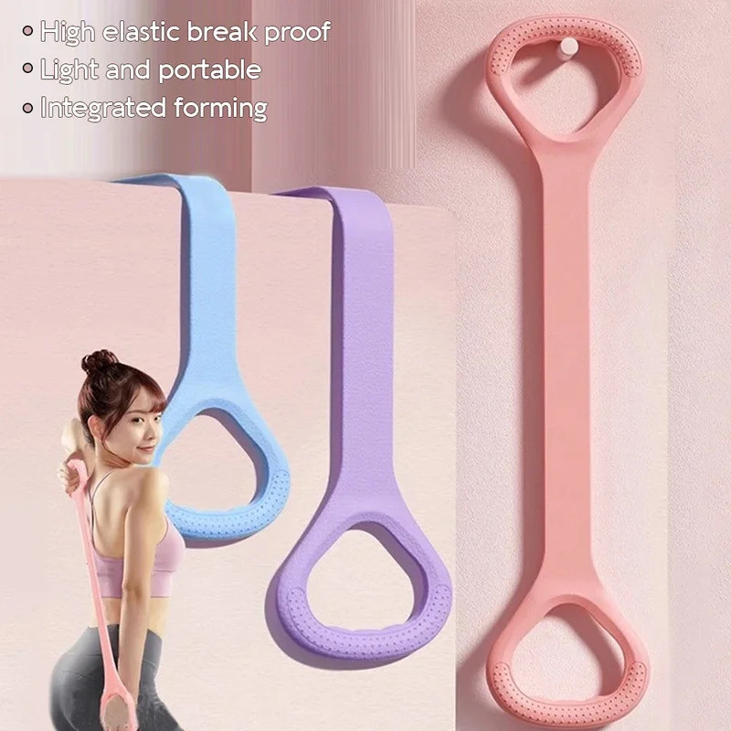 8-shaped Fitness Workout Resistance Band Arm Back Shoulder Exercise Elastic Training Band Yoga Pilat