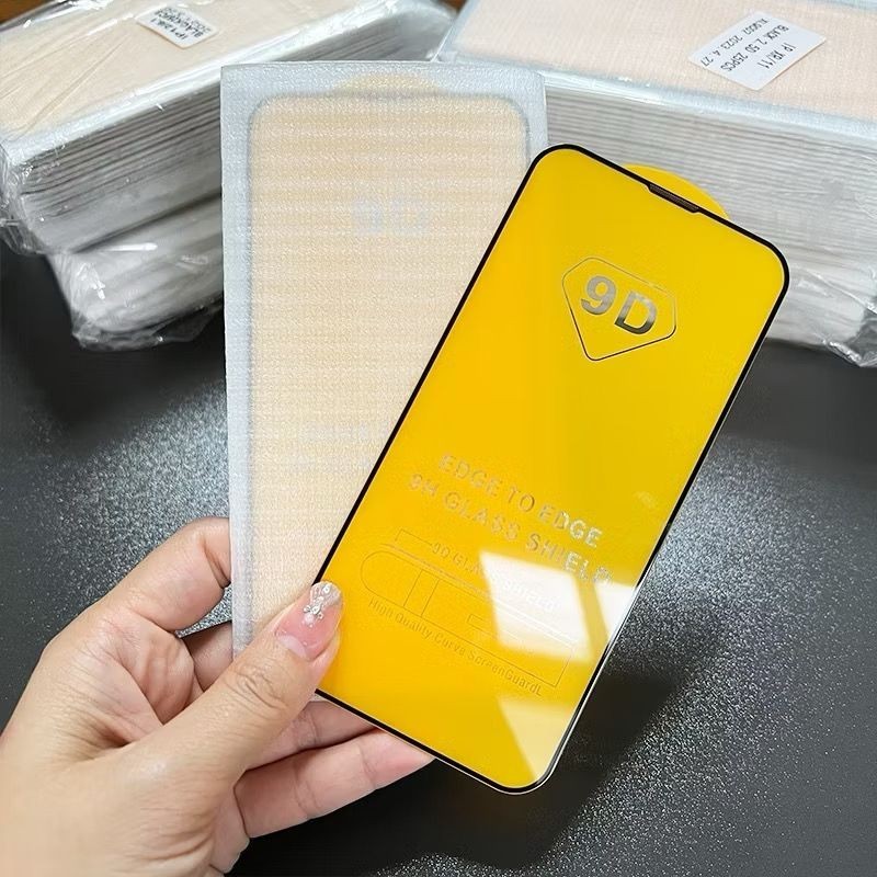 ฟิล์มกระจก iPhone แบบเต็มจอ 9D ของแท้ ทุกรุ่น ไม่ปิดกั้นหน้าจอ for IPhone  11 16 13PROMAX XR 12 14 15 PRO XS 7/8 PLUS