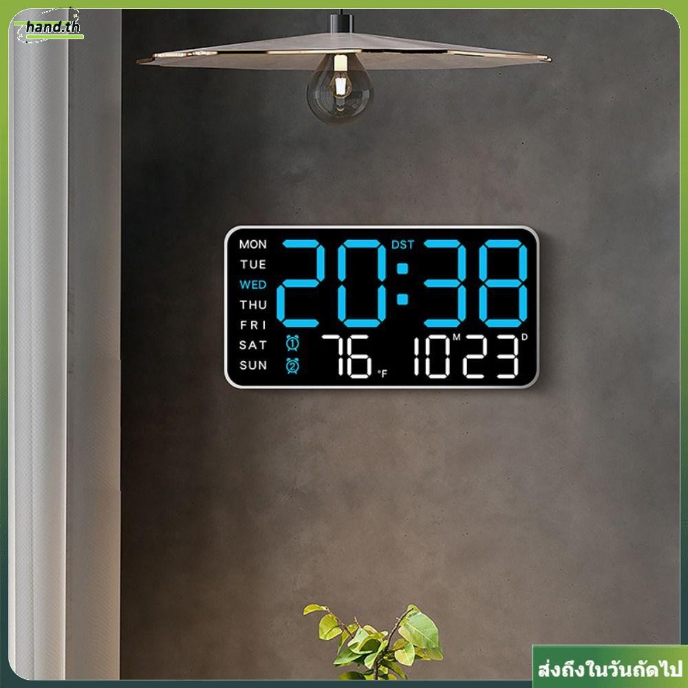 นาฬิกา นํา ดิจิตอลมือ,นาฬิกาแขวนอิเล็กทรอนิกส์แบบติดผนังอเนกประสงค์,ปฏิทินควบคุมเสียงนาฬิกาตั้งโต๊ะจอแสดงผล ดีเซนต์ สําหรับห้องนอน