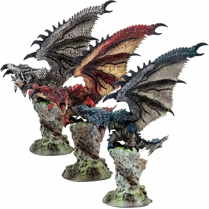ในสต็อก monster hunter monster hunter boardgame Monster Hunter Hand-Made Silver Fire Dragon ชาย Fire Dragon Cang Fire Dragon ฝาครอบ Ice Mantra Dragon Extinguishing Dragon รุ่น
