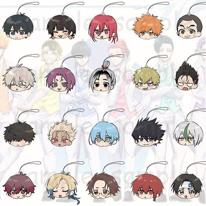 Blue Lock Hyouma Chigiri Sae Itoshi Ryusei Shidou พวงกุญแจการ์ตูนอะคริลิค Key Chain Charms กระเป๋าจี