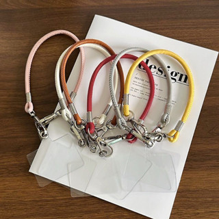 สายคล้องข้อมือหนังแบบสั้น สายคล้องโทรศัพท์มือถือ สายคล้องข้อ…