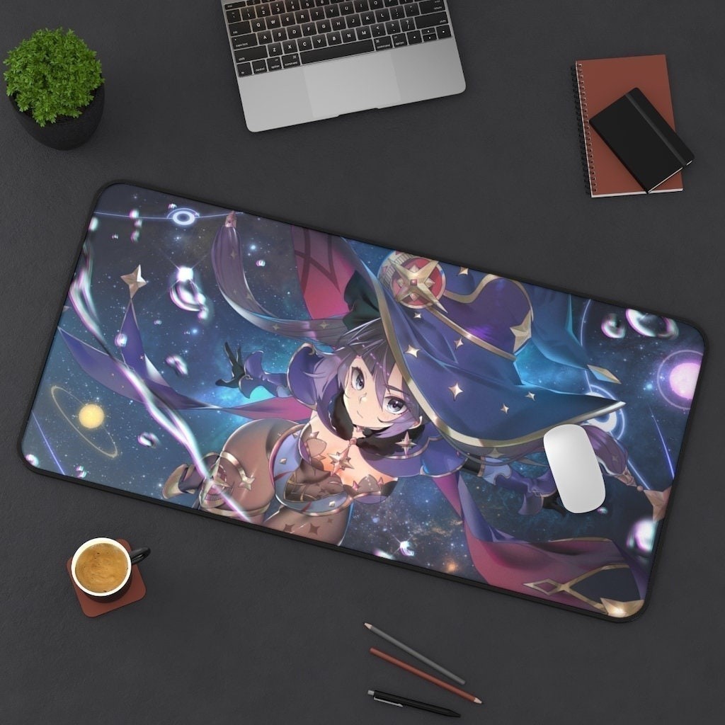แผ่นรองเมาส์ Genshin Impact Mona แผ่นรองโต๊ะ |