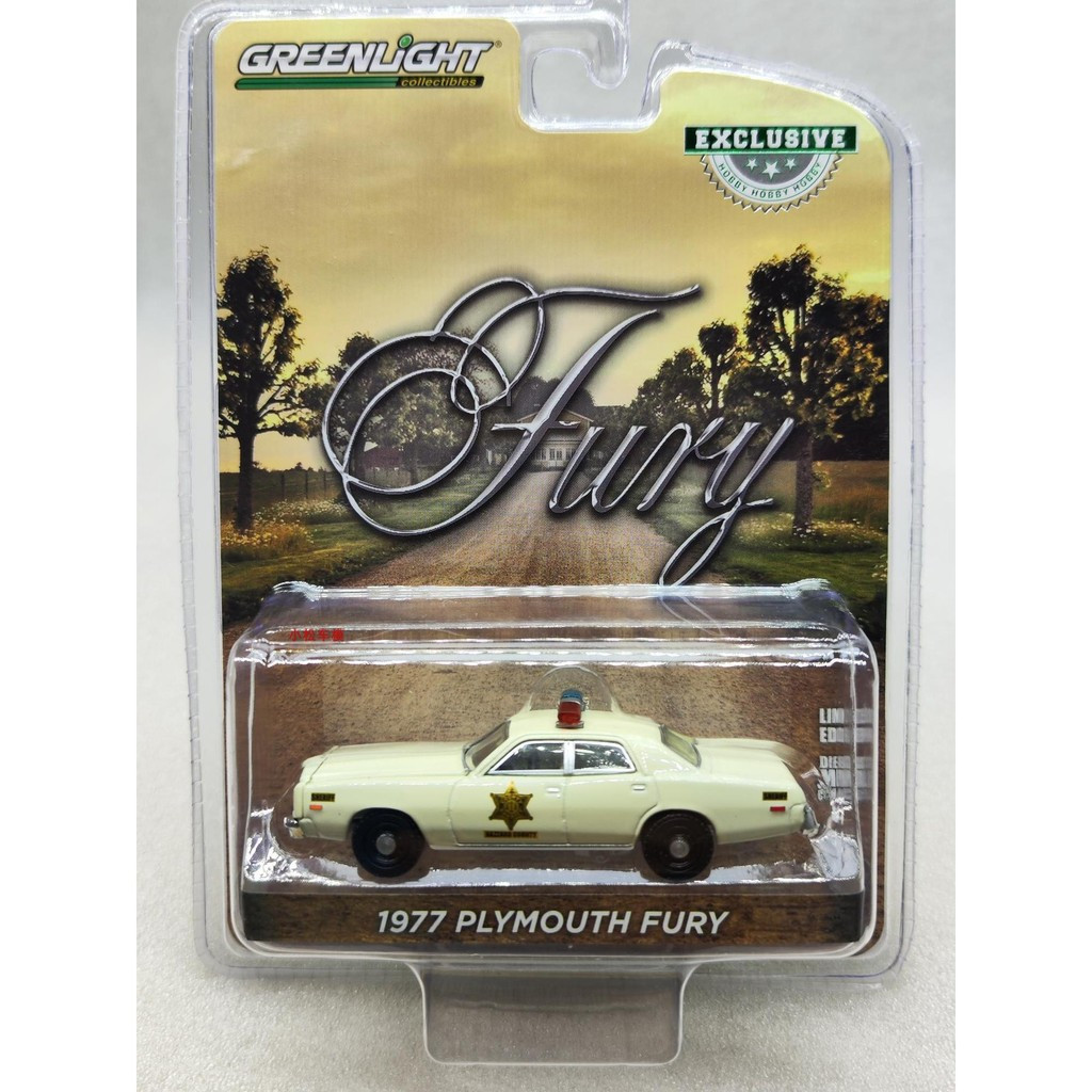 GreenLight GreenLight 1: 64 1977 Plymouth Fury Plymouth Fury Plymouth รถตํารวจ-Hazad County