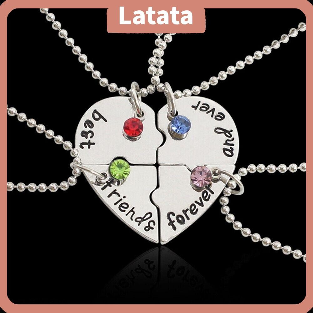 LATATA 4 Bff Nice Gift Fashion Best Friend Froever Necklace
