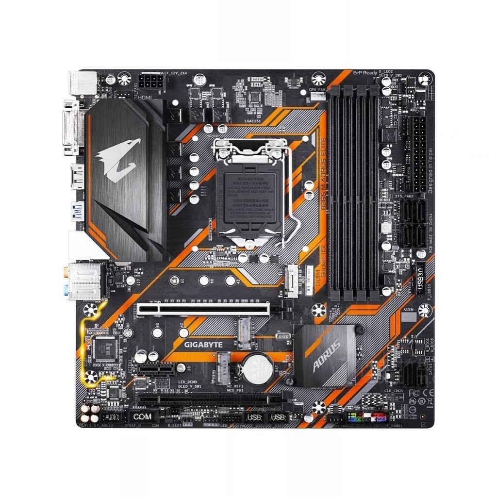 พร้อมสต็อก Gigabyte/Gigabyte B365M AORUS ELITE รองรับเมนบอร์ดแกะสลักขนาดเล็ก CPU รุ่นที่ 8.9 9700K