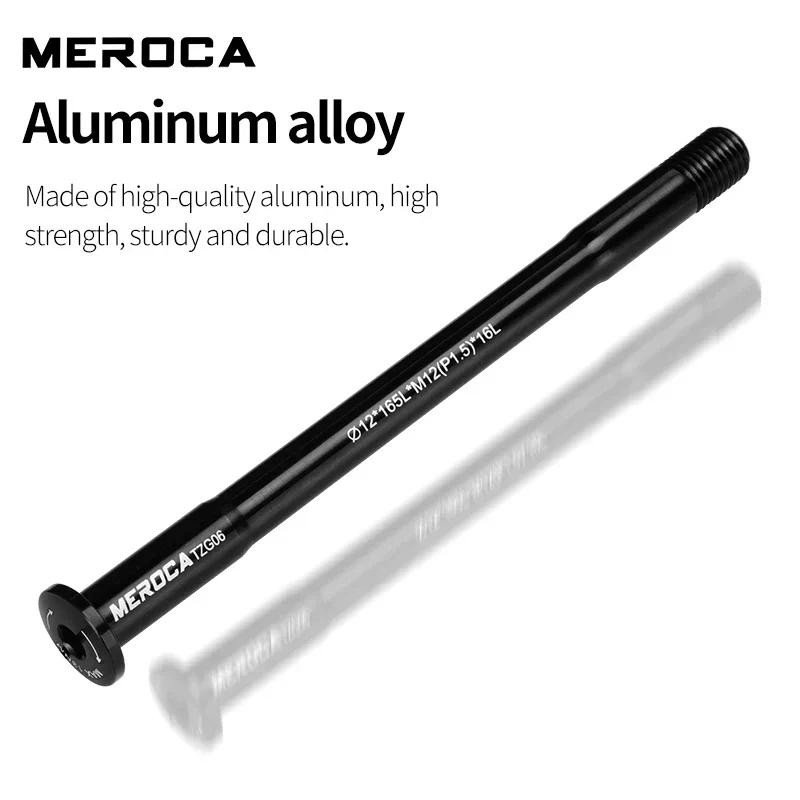 MEROCA เพลาบาร์เรลสำหรับจักรยานเสือภูเขา ขนาด 15/12 มม., ความยาวเลือกได้ 100/110/142/148 มม.