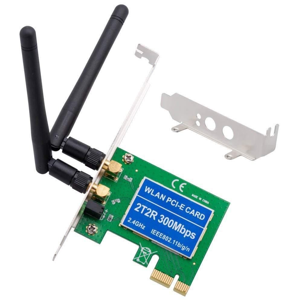 ผู้ขาย Sg PCI-Express เดสก์ท็อปการ์ดเครือข่ายไร้สายในตัว 300Mbps ตัวรับสัญญาณ wifi ไร้สายเครื่องส่งส