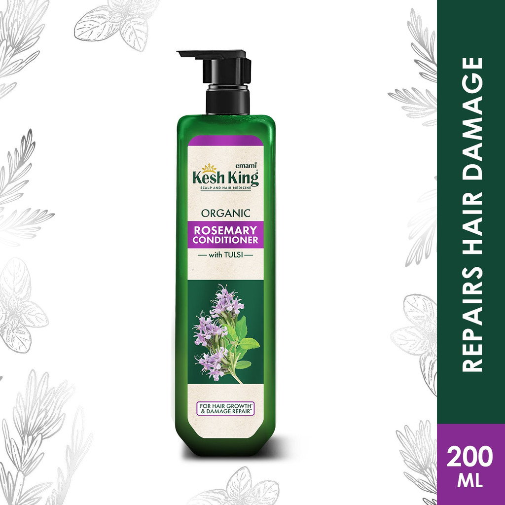 Kesh King Organic Rosemary Conditioner with Tulsi, anti hairfall solution ayurvedic 200ml.