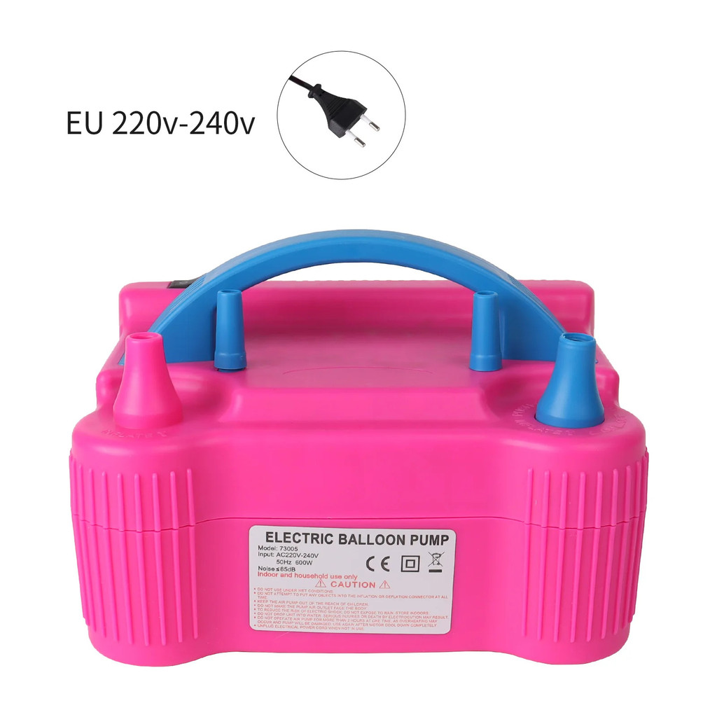 บอลลูนไฟฟ้าปั๊มลม Inflator Dual-Nozzle Globos เครื่อง Air บอลลูน Blower สําหรับปาร์ตี้บอลลูน Arch คอ