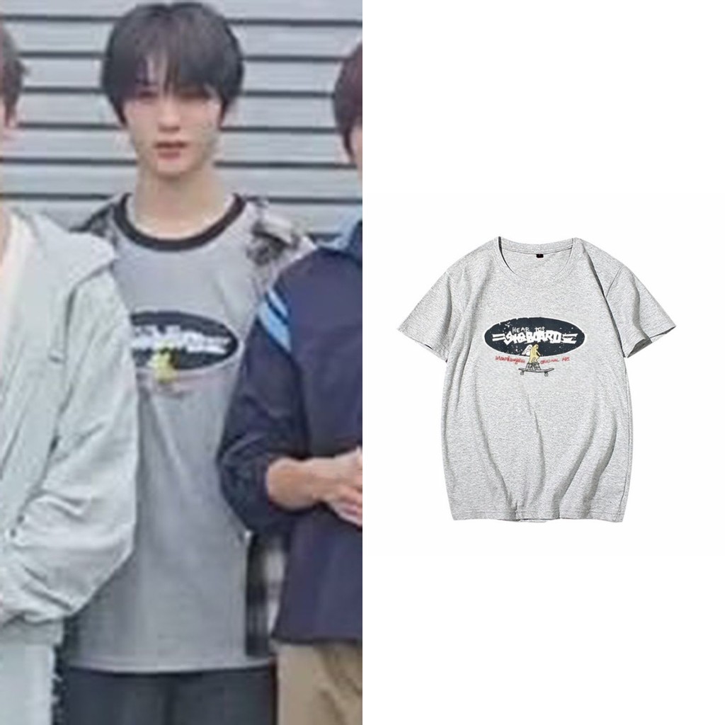 เสื้อยืดแขนสั้นผ้าฝ้ายแท้แบบพิมพ์ลาย NCTDREAM Park Ji Sung สวมใส่ได้ทั้งผู้ชายและผู้หญิง