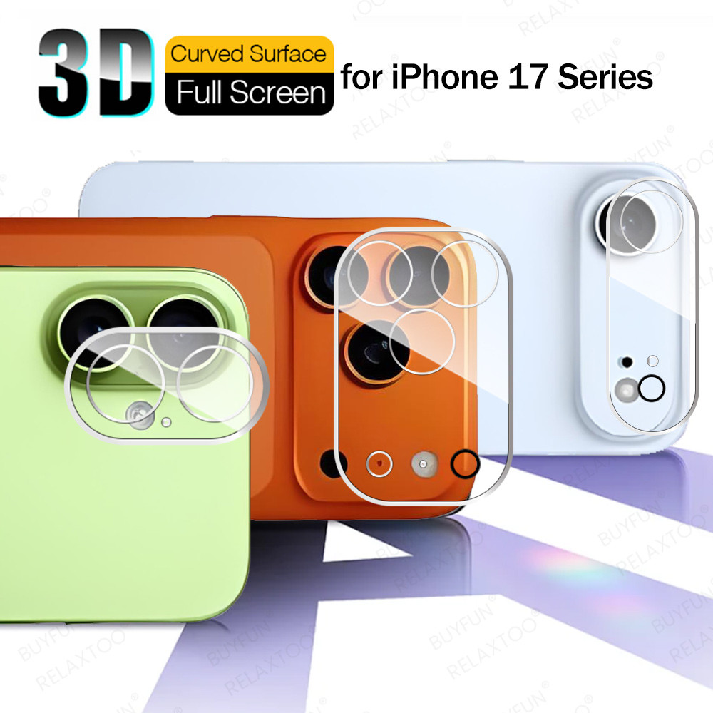 1-3pcs สําหรับ iPhone 17 Pro Max 3D กระจกนิรภัยกระจกกล้อง iPhone Air iPhone17Pro 17Pro Max ด้านหลังเ