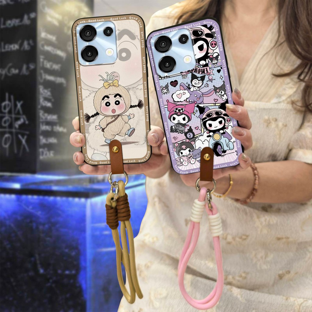 สร้อยคอการ์ตูนเคสโทรศัพท์สําหรับ UMIDIGI G9 5G/G9C/G9T/G9A/Note90/90C/90A Diagonal Anti-knock Lanyar