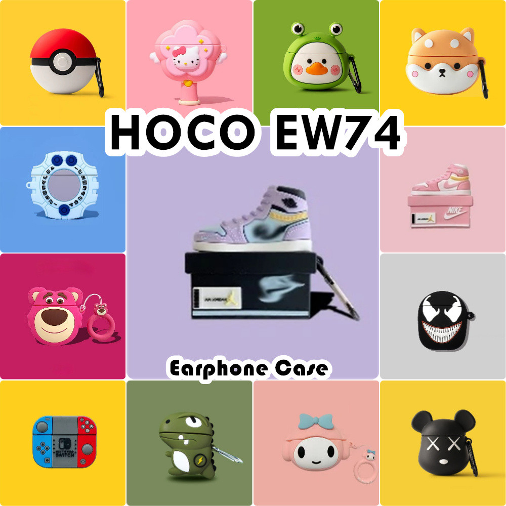 คุณภาพสูงสําหรับ HOCO EW74 Case Cover การ์ตูนน่ารักซิลิโคนอ่อนนุ่มหูฟังกรณีปลอก NO.2