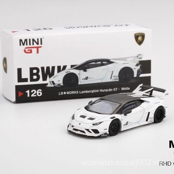 SGHot ขาย 1/64 MINIGT Lamborghini Discoloration Hurricane EVO SVJ รถรุ่นของเล่น JZEP