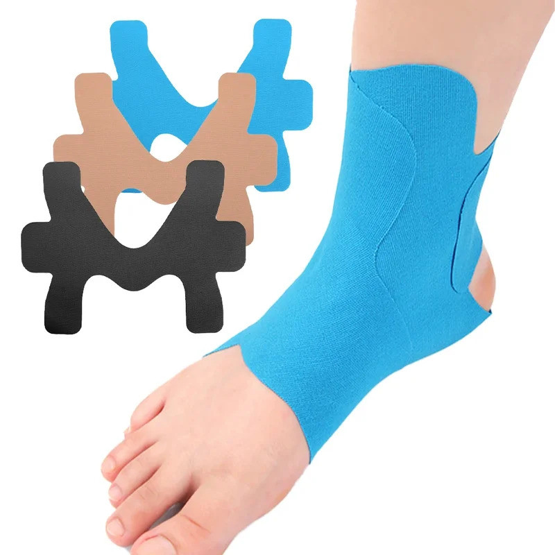 10 Pcs Professional Kinesiology Ankle Tape Pain Relief Prevent Ankle Sprain Elastic Athletic Tape Pr