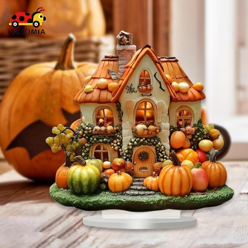 [Lahomia] 2D Halloween Pumpkin House Decor Art Craft สําหรับชั้นวางหนังสือเทศกาลในร่ม