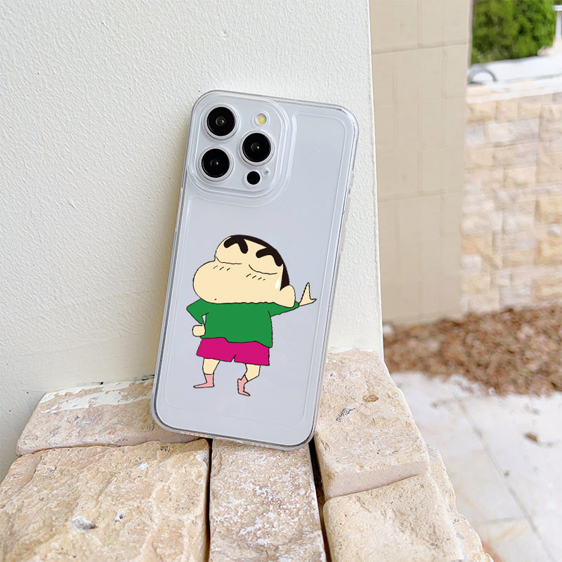 เคสการ์ตูน Crayon Shin-chan สำหรับ iPhone 15 Pro Max 14 Plus 13 Pro 12 XR 11 7P 8P ส่งจากไทย
