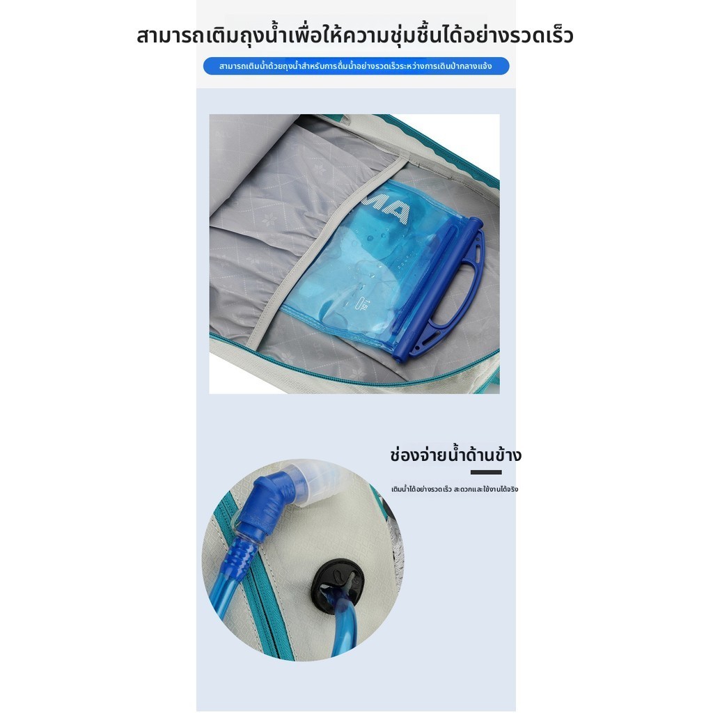 🏕️ เป้เดินป่า 40 ลิตร (ชาย/หญิงใช้ได้) | ฐานรองแบบลอย | กระเป๋าเป้สะพายหลังน้ำหนักเบามีฟีเจอร์มากสำหรับเดินป่าภายนอก - รูปที่ 4
