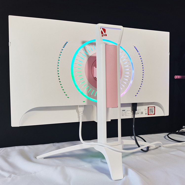 AOC III Pink Display 27 นิ้ว 144Hz ips 1MS Responsive Pink White Display
