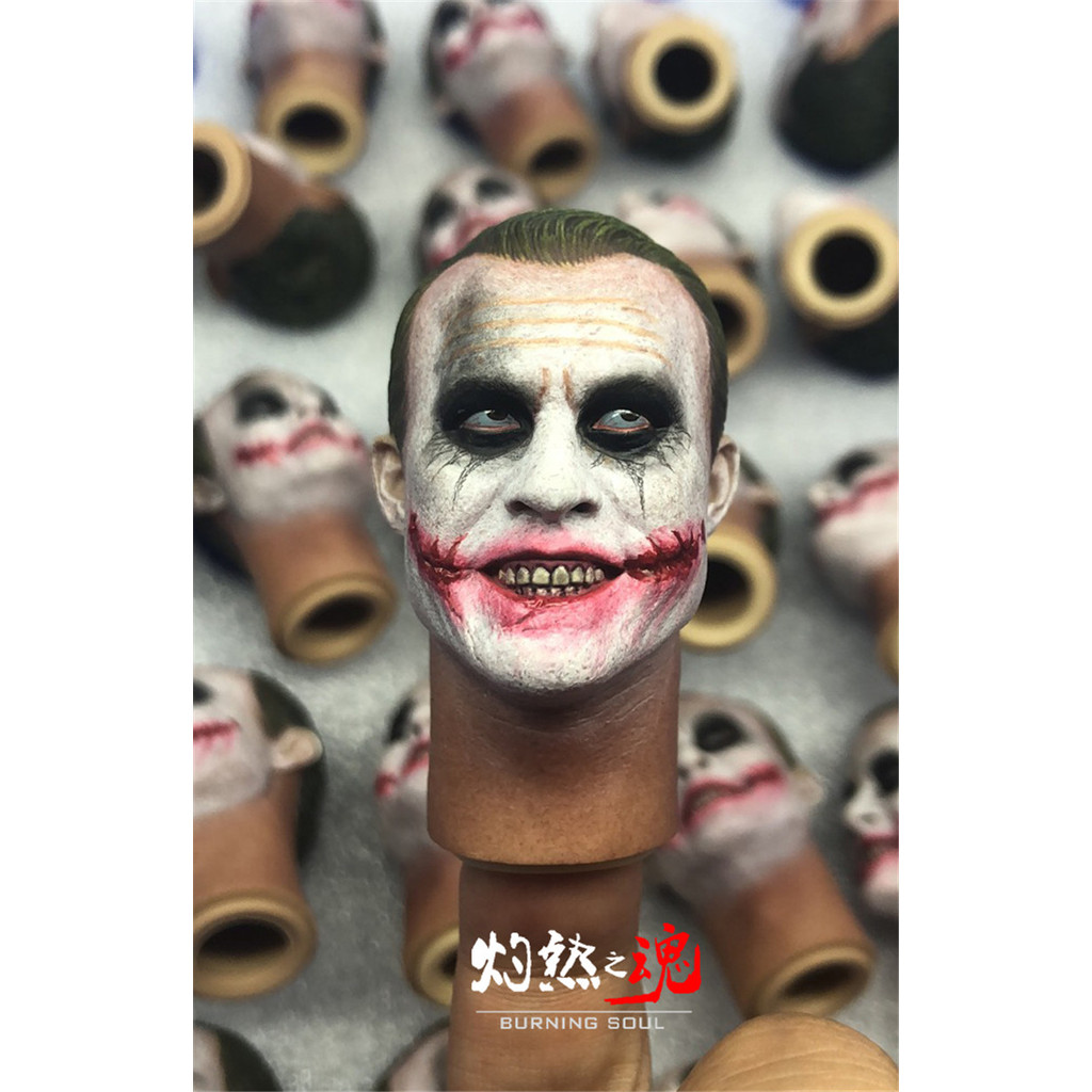 Spirit of Burning 1/6 Batman Joker Robber Joker Head Sculpture Heath Ledge Joker รุ่นพร้อมสต็อก
