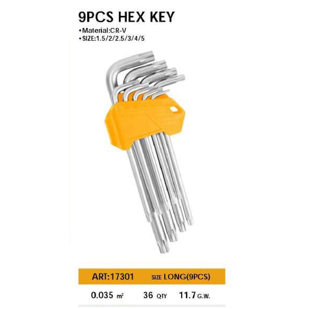 Torx Allen Key Torx Type Set 17301 17303 ติงฉี