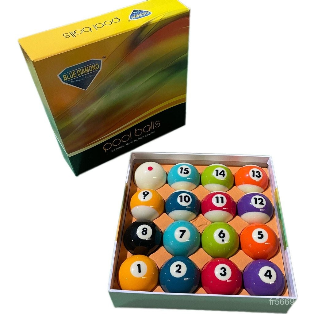 5.72 มม.อเมริกัน Cyclops Ball TV Cyclops สีสันขนาดใหญ่บิลเลียด 16 สีดําแปดเพชรสีฟ้า TORV