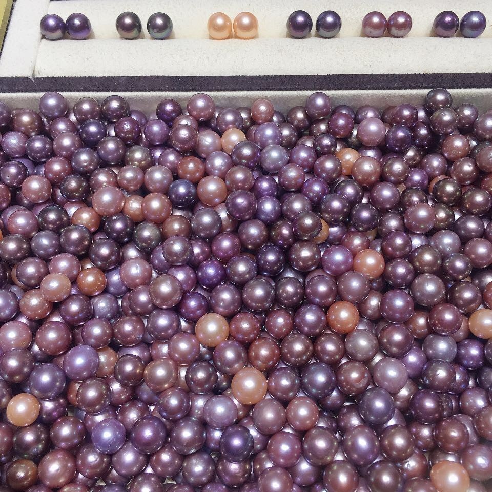 ไข่มุกน้ำจืดน้ําหนักธรรมชาติ Baroque Edison DIY สำหรับสร้อยคอยและต่างหู