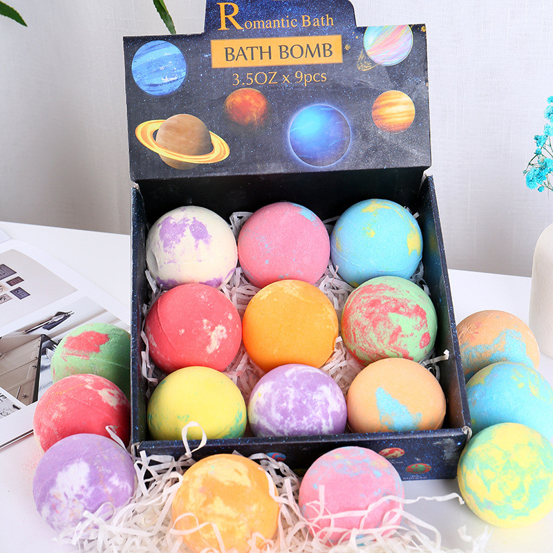 Starry Sky Bath Ball น้ํามันหอมระเหย Bath Ball เด็ก Bubble Bath Salt Ball กลิ่นหอม Body Bath Foot Ba