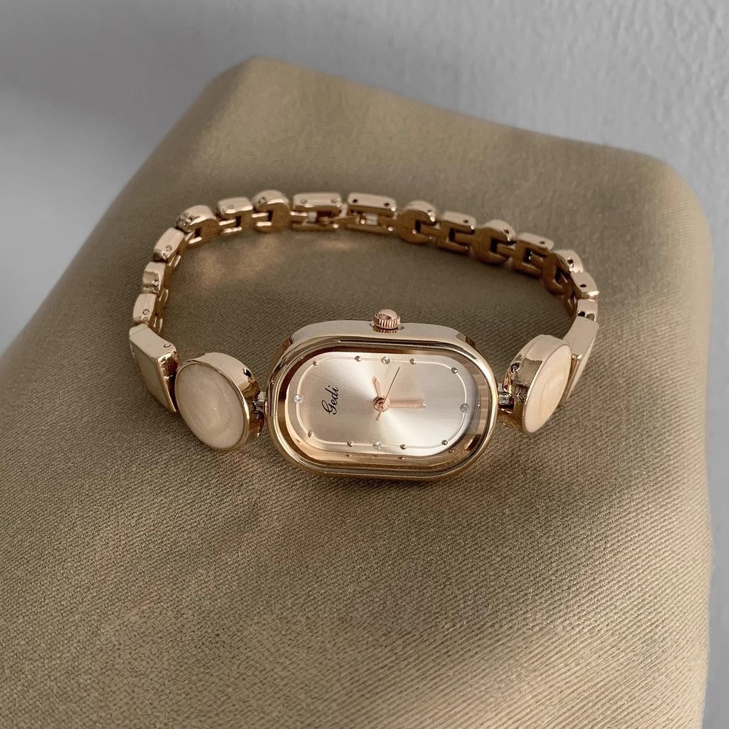 Xihuan นาฬิกาผู้หญิงสร้อยข้อมือสไตล์ผู้หญิงผู้หญิงหรูหรา Niche 2025 ไม่สม่ําเสมอนาฬิกาโซ่