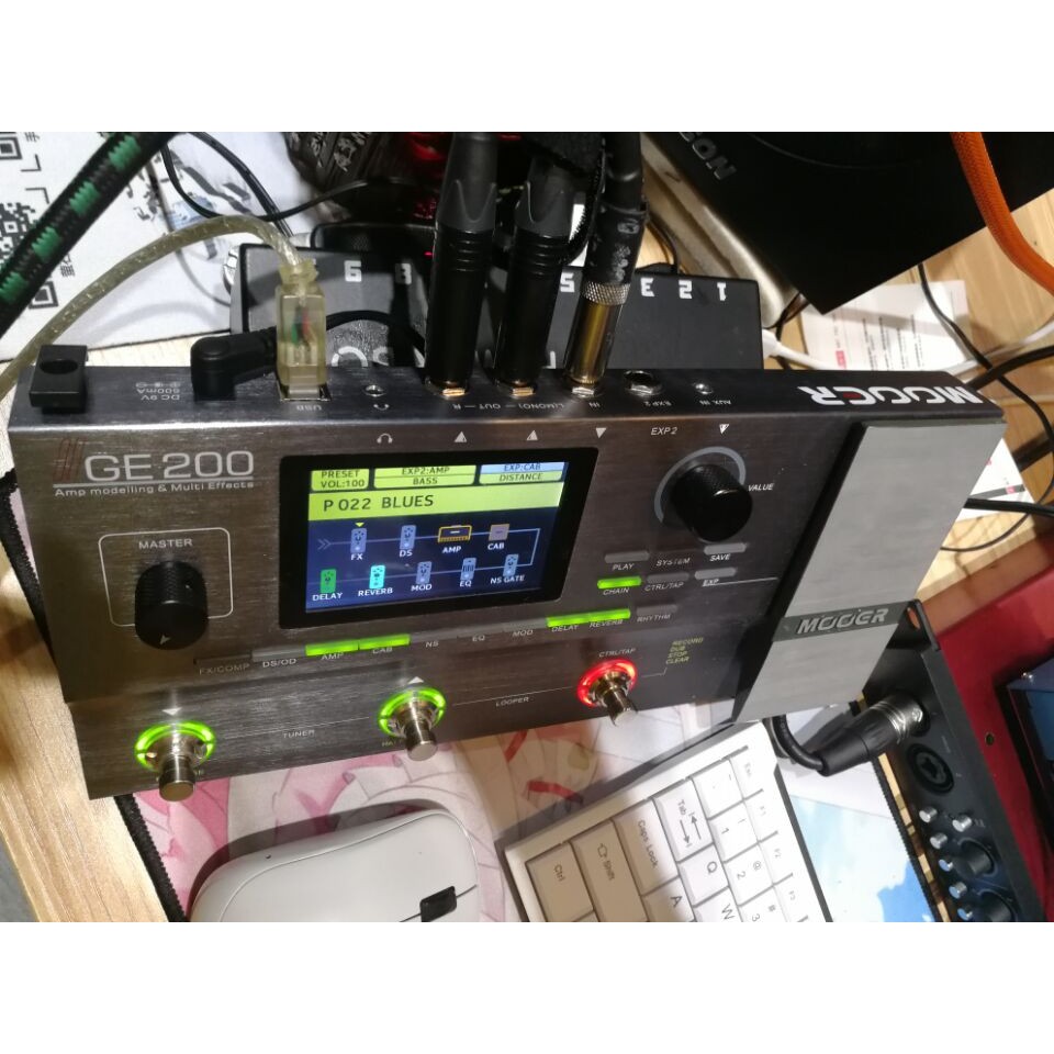 Mooer mooer GE200 Tone Pack การชําระเงิน Preset Parameters กีตาร์ไฟฟ้าแบบบูรณาการอุปกรณ์เอฟเฟกต์จูนโ