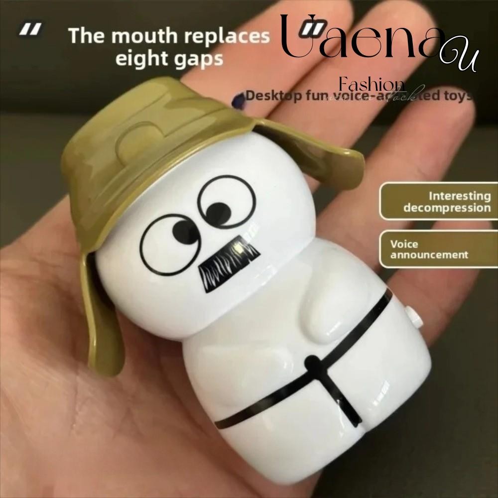 UAENAU Baga Voice Toy, Widget Voice Widget Sound-Controlled พวงกุญแจ, Creative 8 ซม. Voice Display