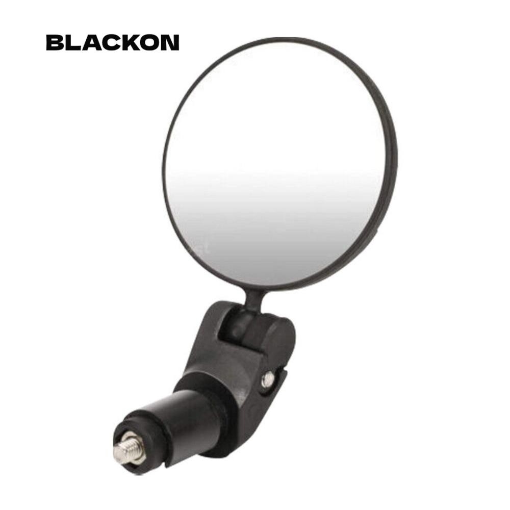 กระจกมองหลัง BLACKON 360 ° ตัวสะท้อนแสงจักรยานเสือภูเขาชนิดพับได้แบบหมุนได้