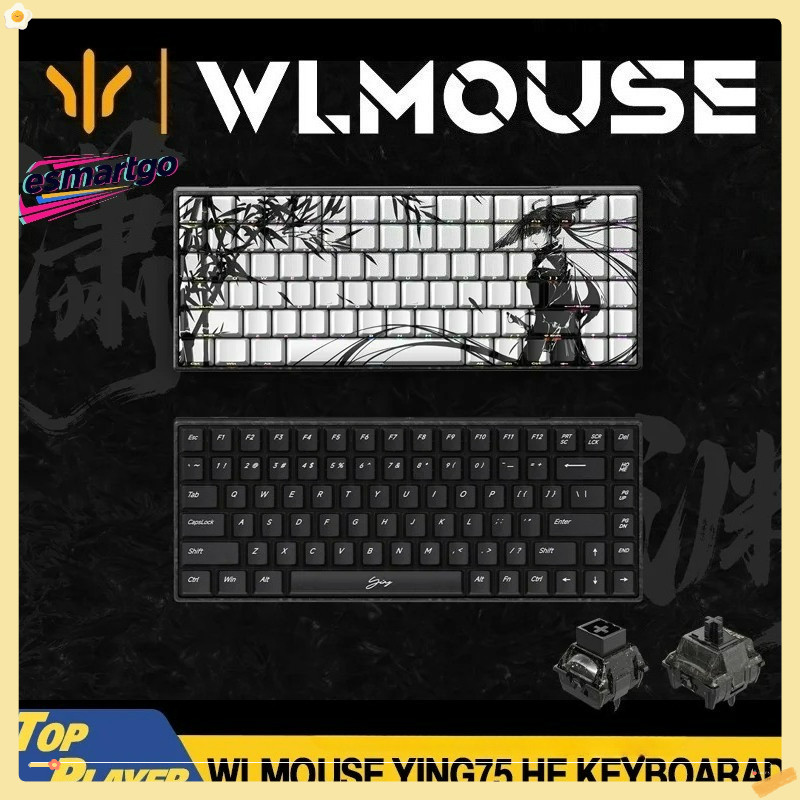 WLMOUSE Ying75 HEGaming Keyboard: สวิตช์แม่เหล็กเอฟเฟกต์ฮอลล์, ความแม่นยํา RT 0.0005 มม., การสํารวจค
