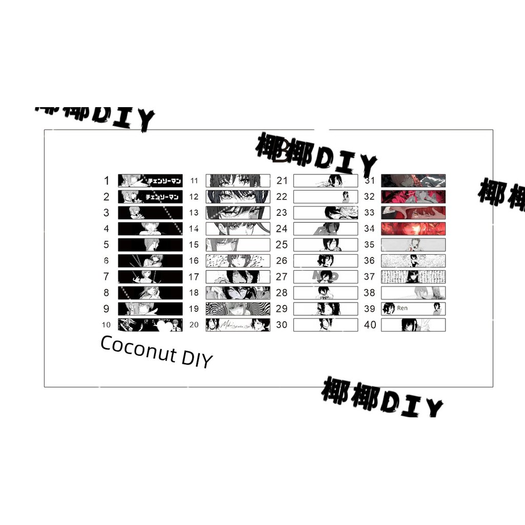 keycap anime keycaps Macchia Keyboard Ribbon B Series wootingATKBATTLE68M nanoFIREmad68/60