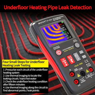 ZOYI R02 กล้องถ่ายภาพความร้อน Thermal Imaging Multimeter IR Camera 240x240 True RMS Tester