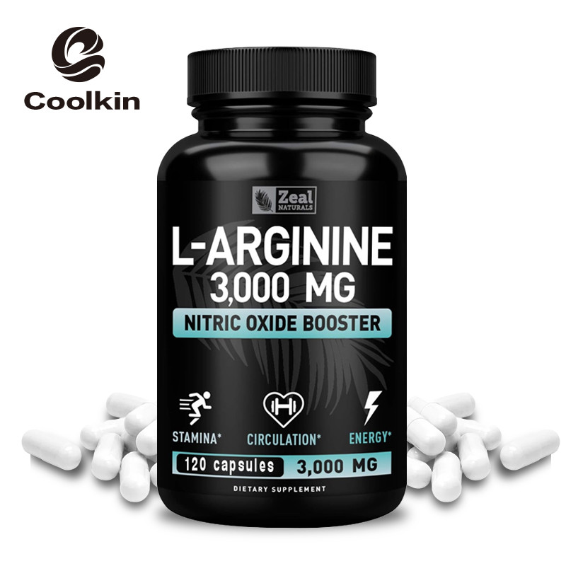 ประกอบด้วย L-Arginine Blend Capsules ดูดซึมสูง ไม่ใช่จีเอ็มโอ มังสวิรัติ