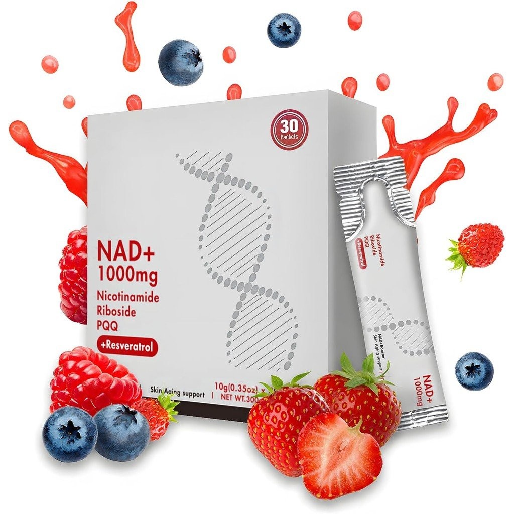 NAD+ Liquid Supplement, 1000mg High-Potency Resveratrol with PQQ | NAD Supplement for Daily Wellness