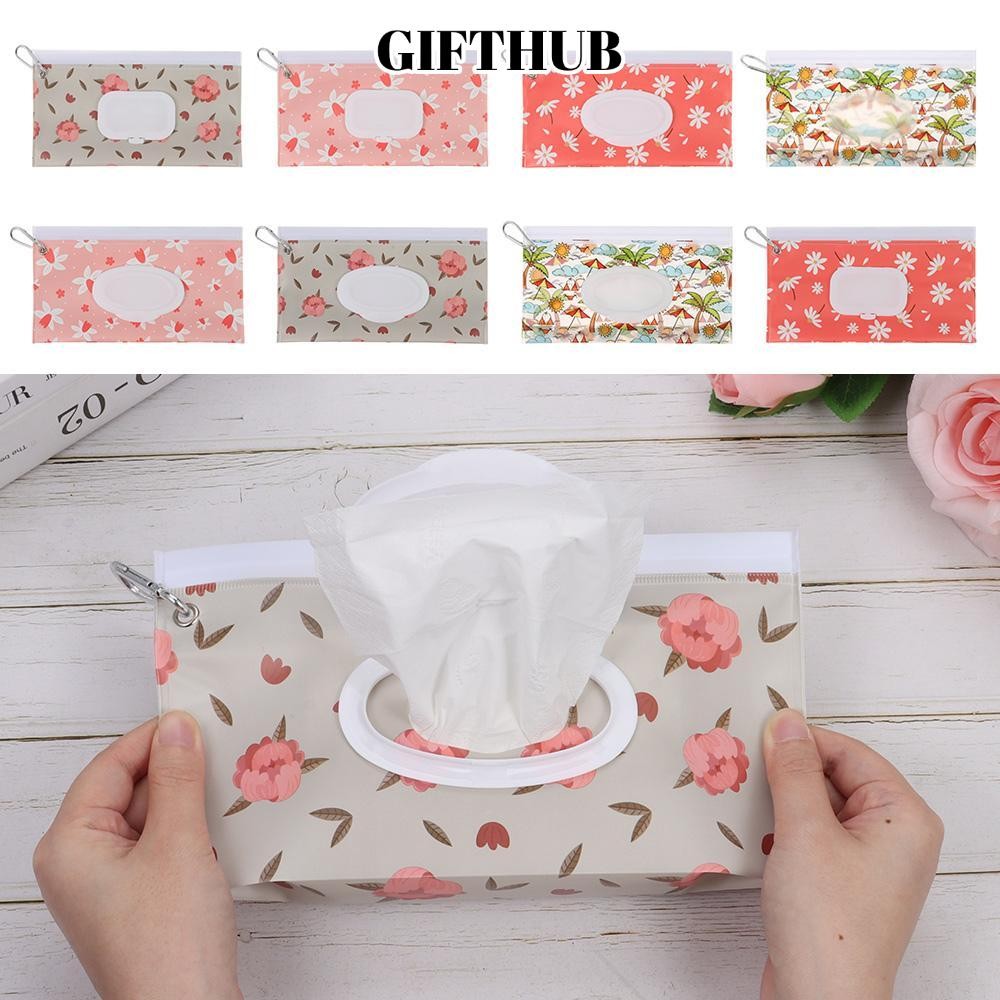 LULLABY กระเป๋าทิชชู่เปียก, ฝาครอบแบบพลิกพร้อมกระเป๋าเครื่องสําอางแบบหัวเข็มขัด, อุปกรณ์เสริมสําหรับ