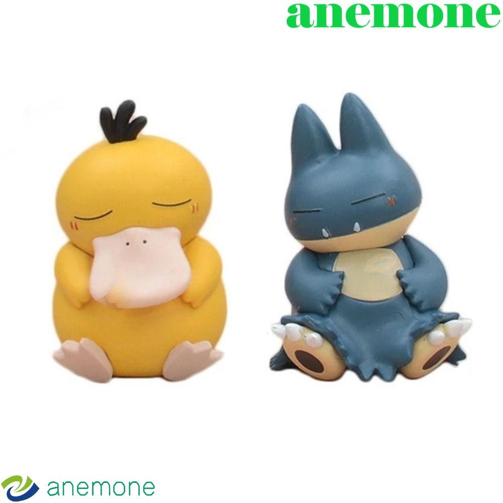 ANEMONE Psyduck รูปคริสต์มาสตุ๊กตาของเล่นรูปอะนิเมะตัวเลข Sleep Starry รวบรวม Psyduck Snorlax ของเล่