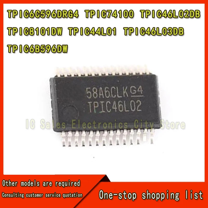 5 Stuks/Tpic46l02db Tpic46l03dbv Tpic6b596dw Tpic44l01dw Tpic8101dw Tpic74100 Tpic6c596 Ssop28 [ชิปไ