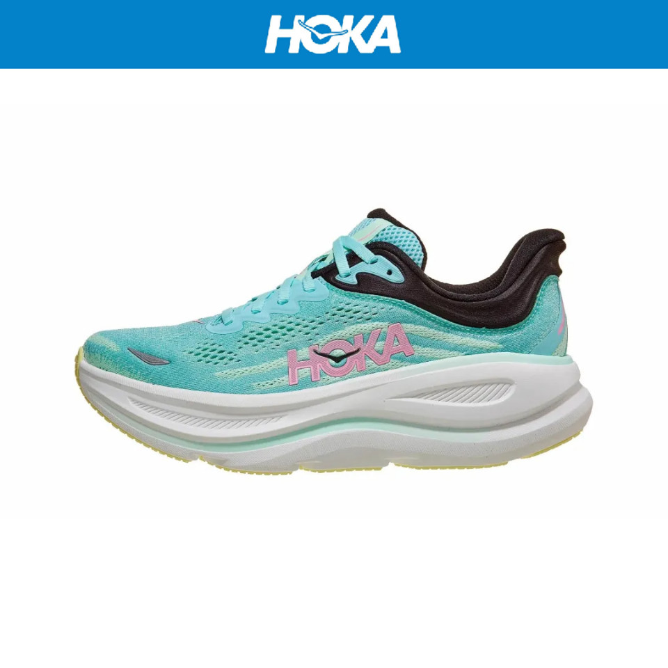 （ของแท้ 100%）HOKA ONE ONE Bondi 9 1162012-BTF รองเท้าบาสสำหรับผู้ชาย และผู้หญิง