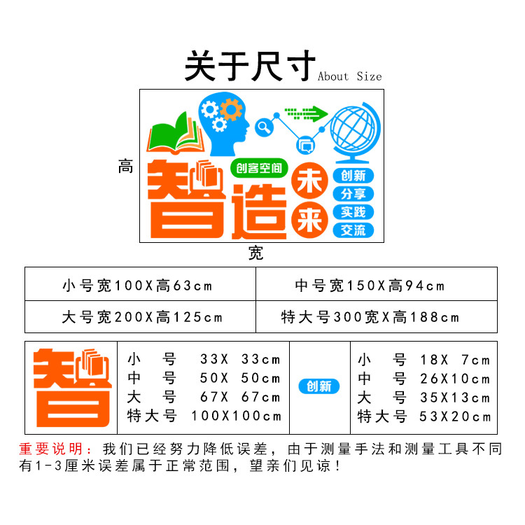 Micro-Room เครื่องอัจฉริยะ Space Robot Training Institution Class Wall Layout 3d อะคริลิคสามมิติสติ๊