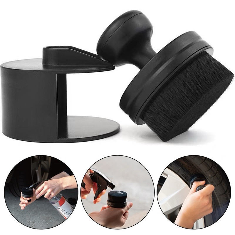 แปรงเคลือบทายางดำ - Tire dressing brush