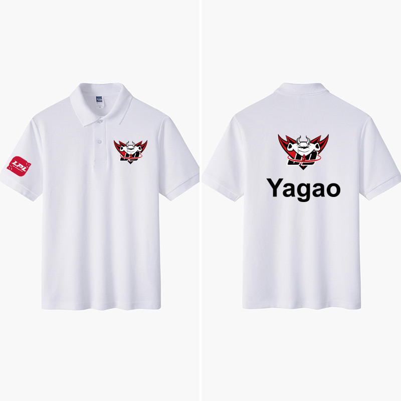 ชุดทีมและเสื้อโปโลแขนสั้นสำหรับเกม LOL และ JDG ไซส์บวก สำหรับผู้ชาย