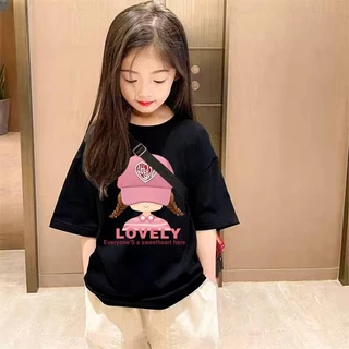 จัดส่งอย่างรวดเร็วและจัดส่งในประเทศไทยเสื้อเด็กผู้หญิงแฟชั่นน่ารักสไตล์เกาหลีรุ่นใหม่สําหรับเด็ก เสื้อยืดเด็ก